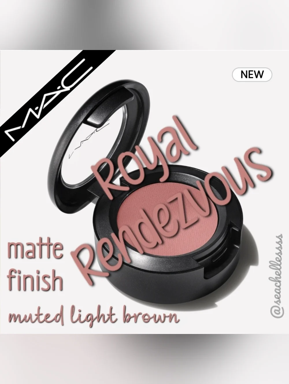 MAC Cosmetics Royal Rendezvous Eyeshadow Muted Light Brown Brand New In Box